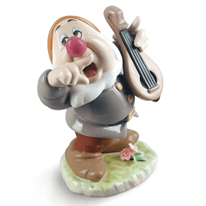 Figura de porcelana Lladró hecha a mano Enanito Mocoso De 12 Cm