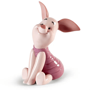 Figura de porcelana Lladró hecha a mano Piglet De 11 Cm