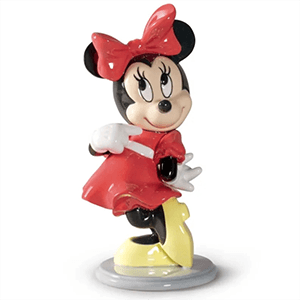 Figura de porcelana Lladró hecha a mano Minnie Mouse De 19 Cm