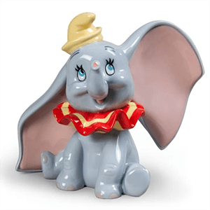 Figura de porcelana Lladró hecha a mano Dumbo De 15 Cm
