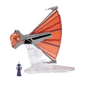 Nave con figura Star Wars Ginivex Starfighter de 8 cm