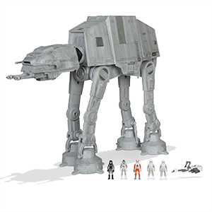 Nave con luz y sonido + 5 figuras Star Wars AT-AT Vehículo de Asalto de 25 cm