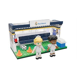 Set de construccion Banquillo Real Madrid de 16 cm (186 piezas)