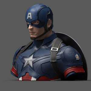 Busto hucha Capitan America Deluxe Endgame Vengadores Avengers Marvel 20cm (REACONDICIONADO)