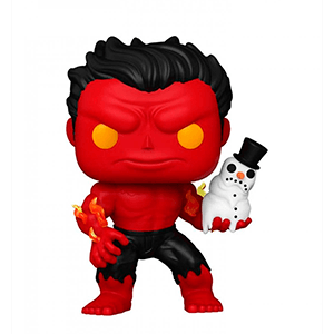Figura Pop Marvel Holidays: Hulk rojo (REACONDICIONADO)