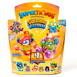 Pack 4 Sobres y 2 Kazoom Jets SuperThings: Guardians of Kazoom (REACONDICIONADO)