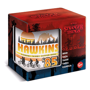 Taza Stranger Things De 325 Ml Blanca Hawkins