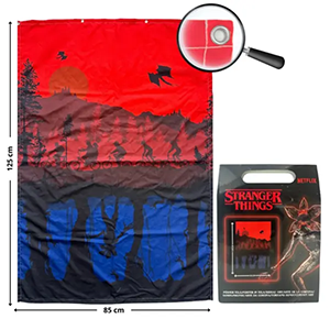 Stranger Things - Póster Tela 125x85 cm con ojales metálicos