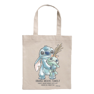 Bolsa de tela Disney Stitch Ohana means Family (REACONDICIONADO)