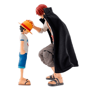 Figura One Piece Shanks y Monkey D. Luffy niño de 16,5 cm y 10 cm (REACONDICIONADO)