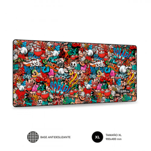 Subblim Graffiti Extended XL - Alfombrilla Gaming (REACONDICIONADO)