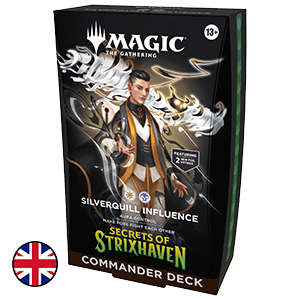 Mazo de cartas Magic: The Gathering Secrets of Strixhaven Silverquill Influence Commander Deck (inglés)