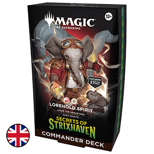 Mazo de cartas Magic: The Gathering Secrets of Strixhaven Lorehold Spirit Commander Deck (inglés)