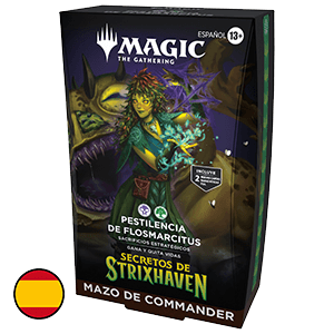 Mazo de cartas Magic: The Gathering Secrets of Strixhaven Pestilencia De Flosmarcitus Commander Deck (castellano)