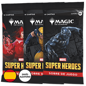 Sobre de cartas Magic: The Gathering Marvel Super Heroes Play Booster (castellano)