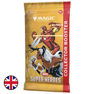 Sobre de cartas Magic: The Gathering Marvel Super Heroes Collector Booster (inglés)