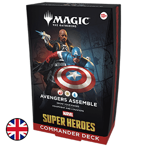 Mazo de cartas Magic: The Gathering Marvel Super Heroes Avengers Assemble Commander Deck (inglés)