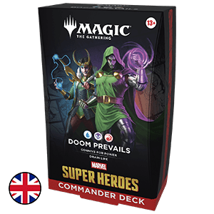 Mazo de cartas Magic: The Gathering Marvel Super Heroes Doom Prevails Commander Deck (inglés)