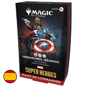 Mazo de cartas Magic: The Gathering Marvel Super Heroes Vengadores Reunios Commander Deck (castellano)