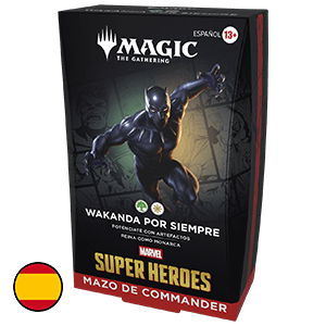 Mazo de cartas Magic: The Gathering Marvel Super Heroes Wakanda Por Siempre Commander Deck (castellano)