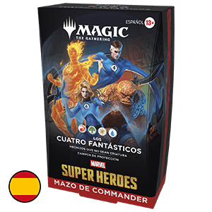 Mazo de cartas Magic: The Gathering Marvel Super Heroes Los Cuatro Fantasticos Commander Deck (castellano)