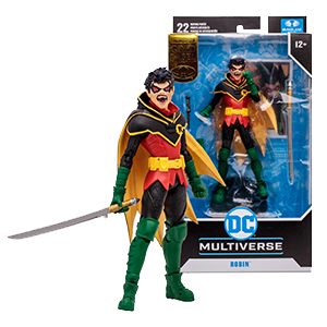 Figura DC Multiverse Damian Wayne Robin de 17 cm