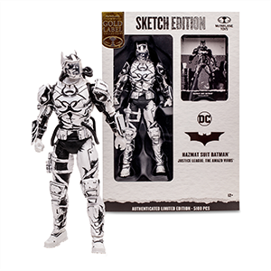 Figura DC Multiverse Hazmat Suit Batman de 17 cm