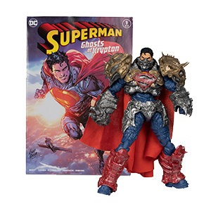 Figura DC Edicion Gold con comic Superman Page Punchers de 18 cm
