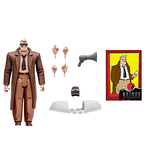Figura DC Batman Anima serie Comisario Gordon (Build A) de 15 cm
