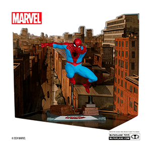 Figura Marvel Spiderman Edicion Gold de 18 cm