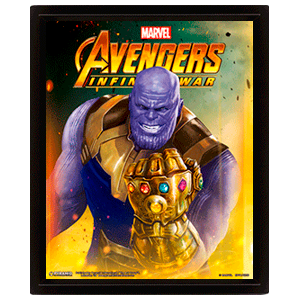 Cuadro 3D Vengadores Infinity War: Thanos (REACONDICIONADO)