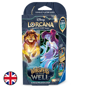 Disney Lorcana Whispers in the Well Single Starter Deck A - Amber and Emerald Simba and Megara (ingles) (REACONDICIONADO)