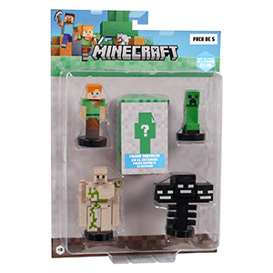 Pack de 5 figuras Minecraft de 5 cm MERC (REACONDICIONADO)