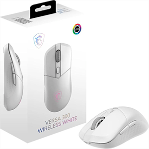 MSI Versa 300 Wireless Bluetooth optico 8000 DPI Blanco - Raton Gaming (REACONDICIONADO)