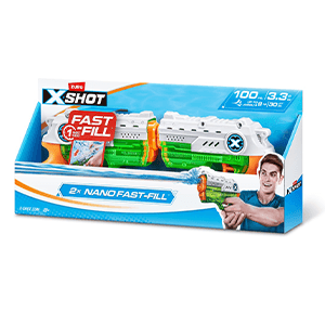 Pack 2 Pistolas de agua Nano de relleno rápido