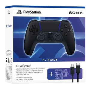 Mando Inalámbrico DualSense Midnight Black + Cable USB