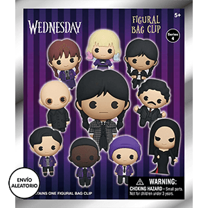 Colgante 3D Wednesday Series 4 para mochilas y bolsos (surtido)