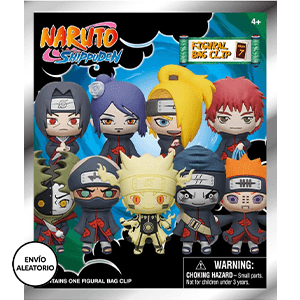 Colgante 3D Naruto Series 7 para mochilas y bolsos (surtido)