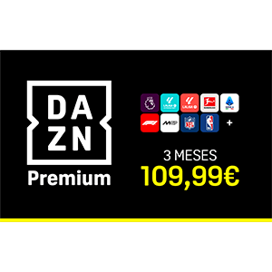 Código DAZN Premium 3 Meses Suscripción 109.99 Euros