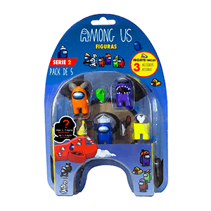 Pack Figuras Among Us: 5 Figuras Crewmates (REACONDICIONADO)
