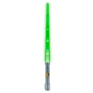 Sable retractil Star Wars con iluminacion de color verde (REACONDICIONADO)