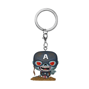 Figura POP Keychain: Keychain Zombie Captain America (REACONDICIONADO)