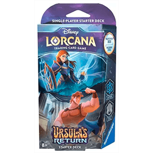 Disney Lorcana: Ursula´s Return Starter Deck B - Sapphire & Steel Inglés (REACONDICIONADO)