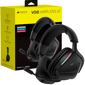 Corsair Void Wireless V2 Bluetooth Negro Carbon - PC - PS5 - PS4 - Switch - Movil - Auriculares Gaming (REACONDICIONADO) para PC GAMING en GAME.es
