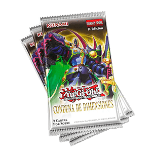 Pack de Cartas Yu-Gi-Oh! JCC Condena de Dimensiones - 3 sobres (REACONDICIONADO)