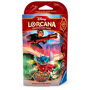 Disney Lorcana: Reign of Jafar Starter Deck A - Ametista & Acciaio (inglés) (REACONDICIONADO) para Merchandising en GAME.es