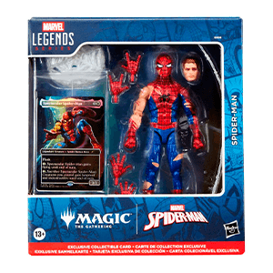 Marvel Legends Magic: The Gathering Battle-Damaged Spider-Man - Figura (REACONDICIONADO)