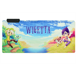 Alfombrilla gaming con iluminacion RGB para ratón Wigetta tamaño XXL (REACONDICIONADO)