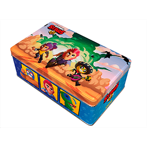 Caja metalica de cartas Brawl Stars 2 (incluye 6 sobres) (REACONDICIONADO)