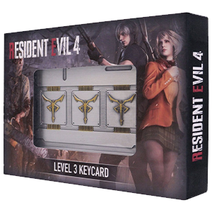 Réplica de metal Resident Evil 4 Level 3 Keycards Limited Edition